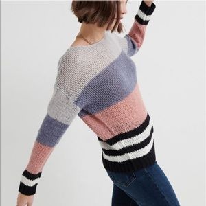 Lucky Brand Bold Striped Wool Blend Sweater